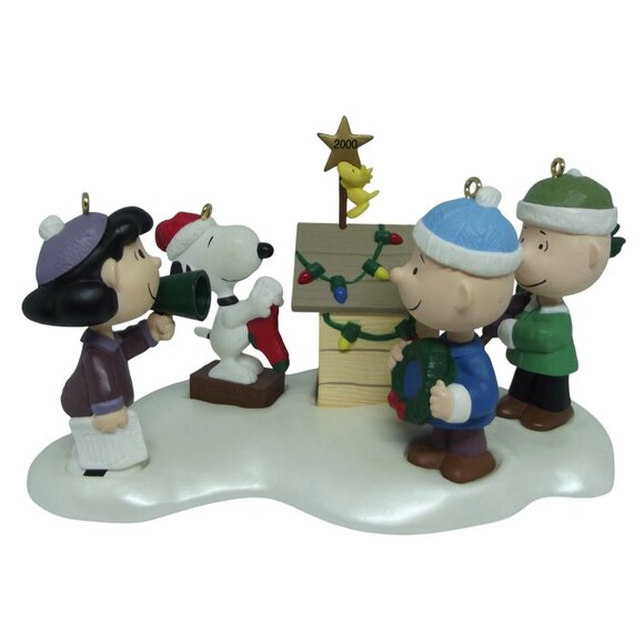 Hallmark Ornament Set (lot of 5) Keepsake Peanuts 50th Anniv A Snoopy Christmas - Picture 1 of 13
